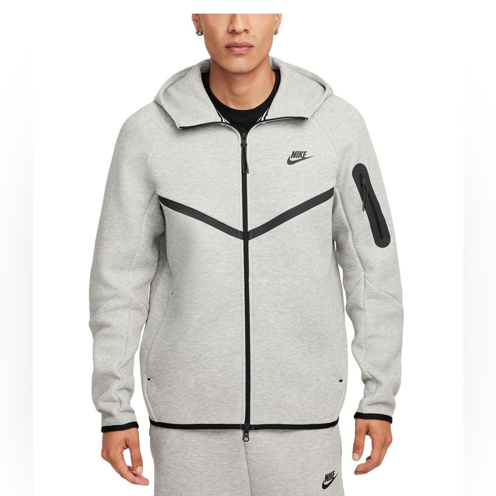 New W/ Tags, Never Worn Gray Full-Zip Hoodie